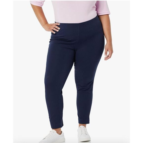 NEW Amazon Essentials Slim-Fit Bi-Stretch Side Zip Ankle Pants 18 - Picture 1 of 8